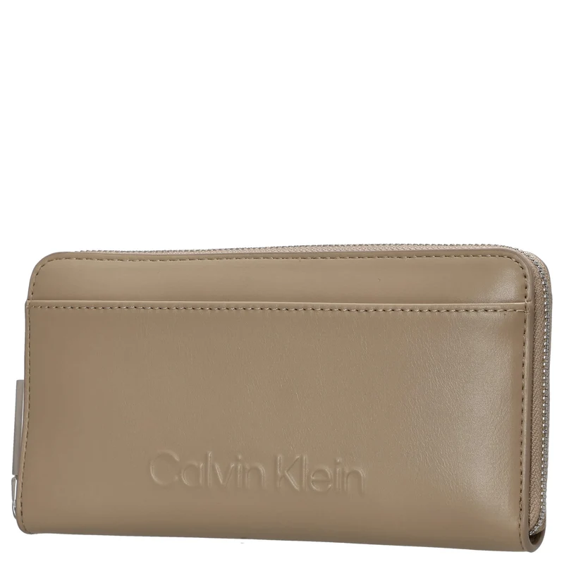 Calvin Klein Embossed Logo - Cartera L 12cc 19.2 cm RFID (crockery)