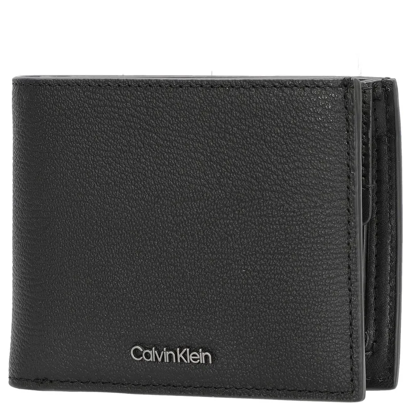 Calvin Klein Modern Bus Bifold - Cartera 5cc 11 cm RFID (ck black pebble)