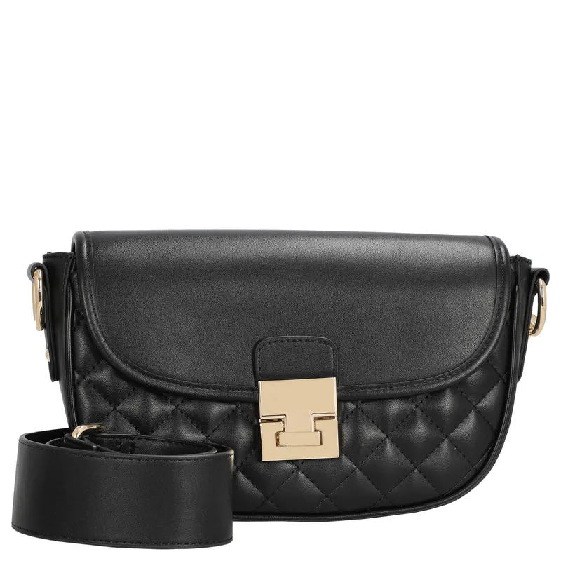 Seidenfelt Viiala Crossbody - Bolso bandolera 26 cm (black quilted)