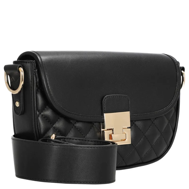 Seidenfelt Viiala Crossbody - Bolso bandolera 26 cm (black quilted)