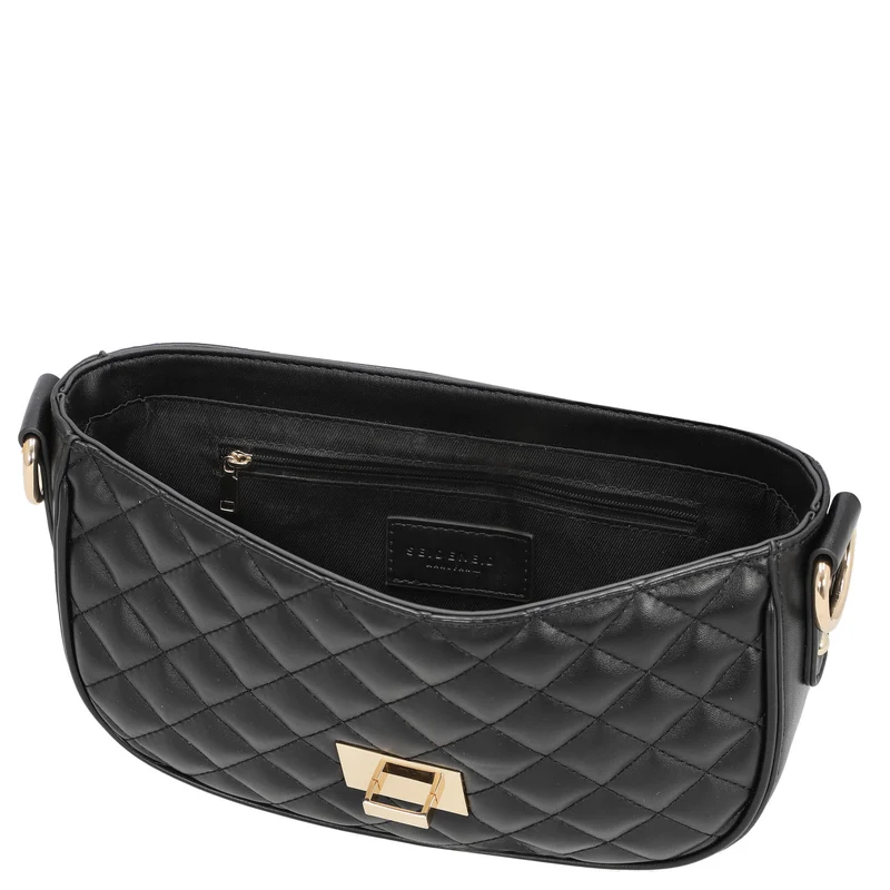 Seidenfelt Viiala Crossbody - Bolso bandolera 26 cm (black quilted)