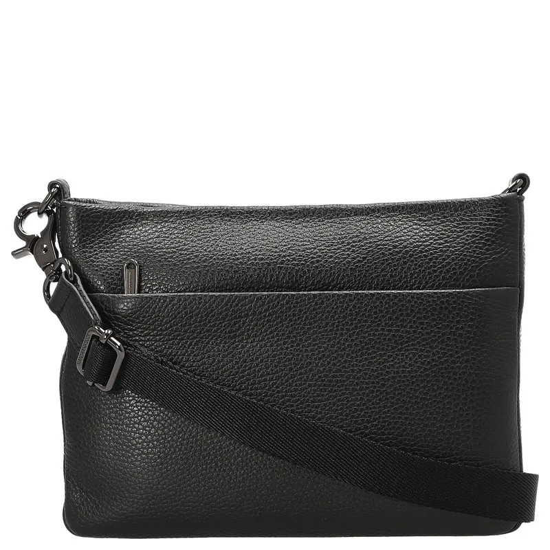Mandarina Duck Mellow Leather - Bolso bandolera 23 cm (nero)