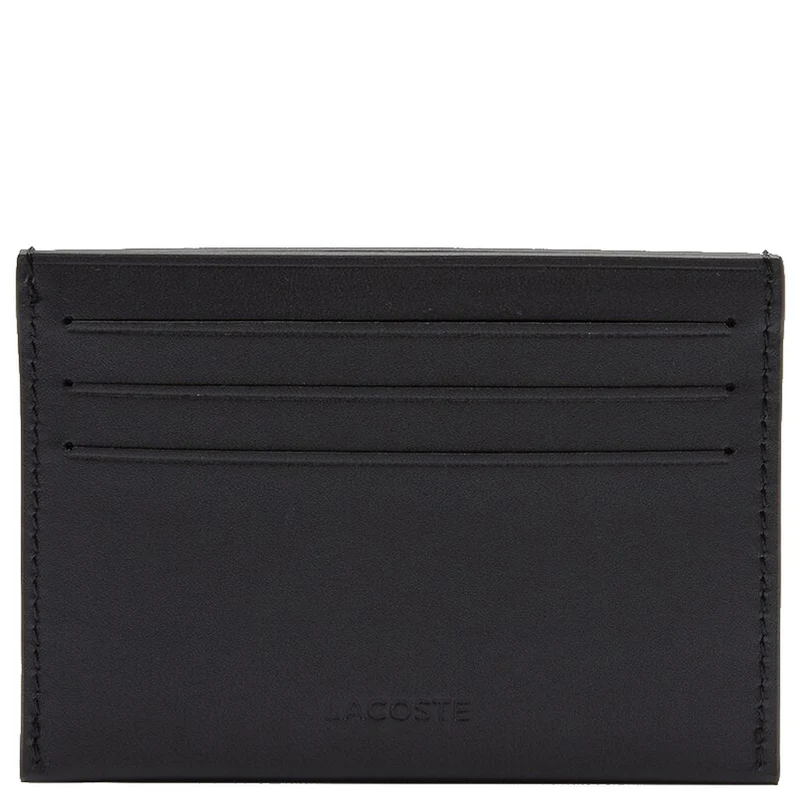 Lacoste FG - Tarjetero de cuero 6 cc 11 cm (black)