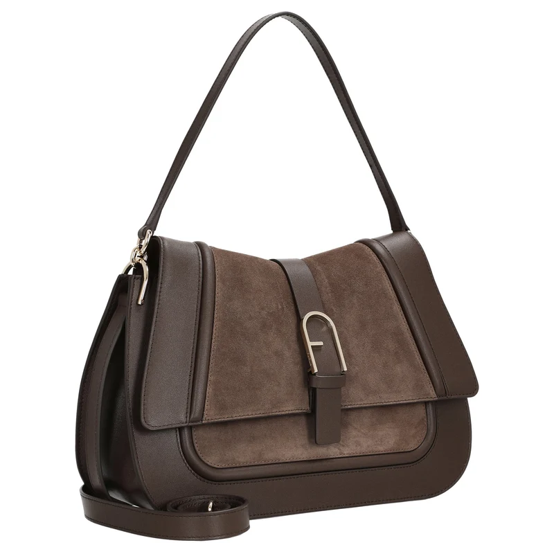 Furla Flow L - Bolso bandolera 33 cm (color espresso)