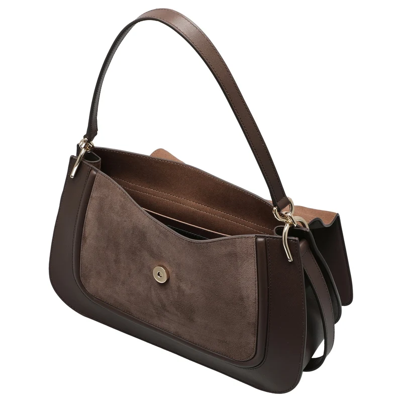 Furla Flow L - Bolso bandolera 33 cm (color espresso)