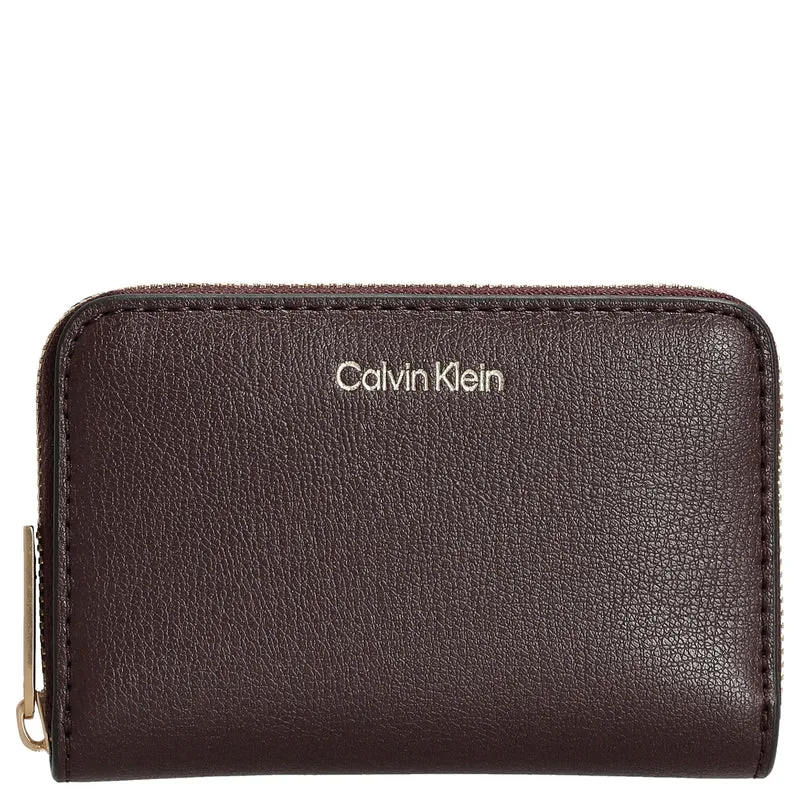 Calvin Klein Foil Logo - Cartera M 2cc 11 cm (fudge/espresso)