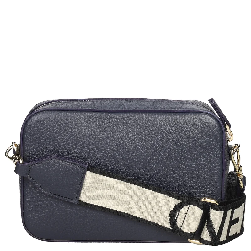 Coccinelle Tebe - Bolso de hombro de 19 cm (azul de medianoche)