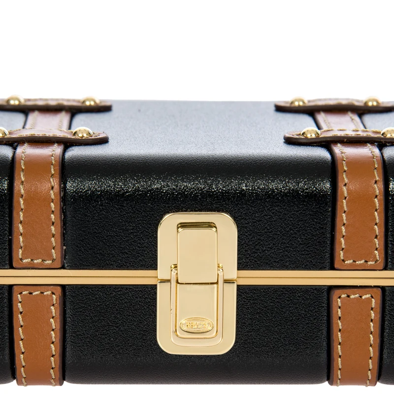 Brics Bellagio - Bolso bandolera 20 cm (black/tan)
