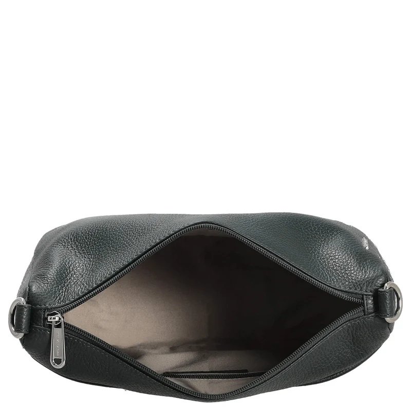 Mandarina Duck Mellow Leather Hobo - Bolso bandolera 28.5 cm (color: escarabajo)