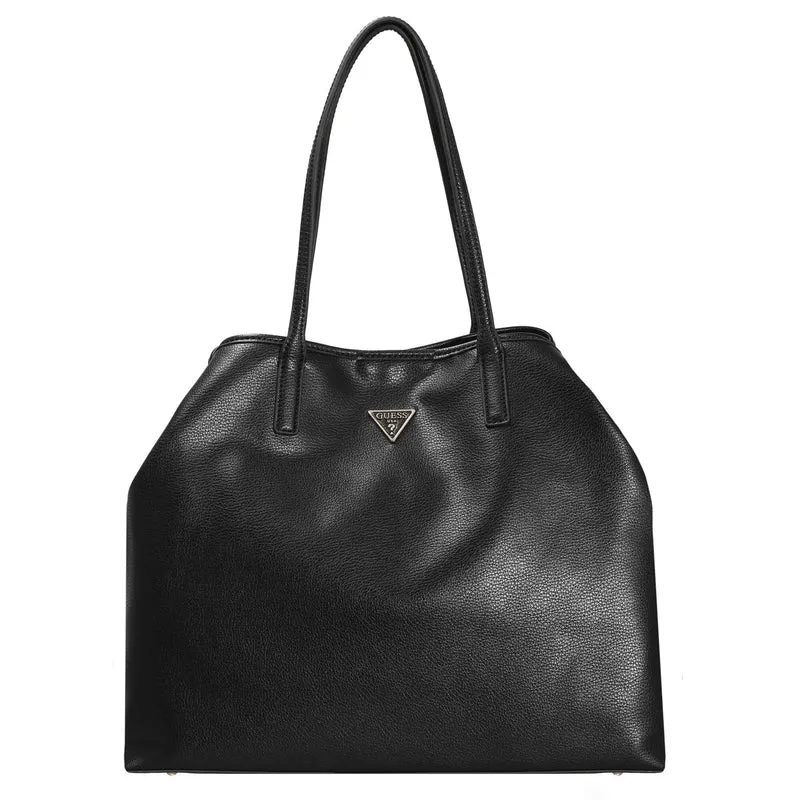 Guess Eco Vittoria - Bolso shopper L mit herausnehmbarer Pouch 40 cm (black)