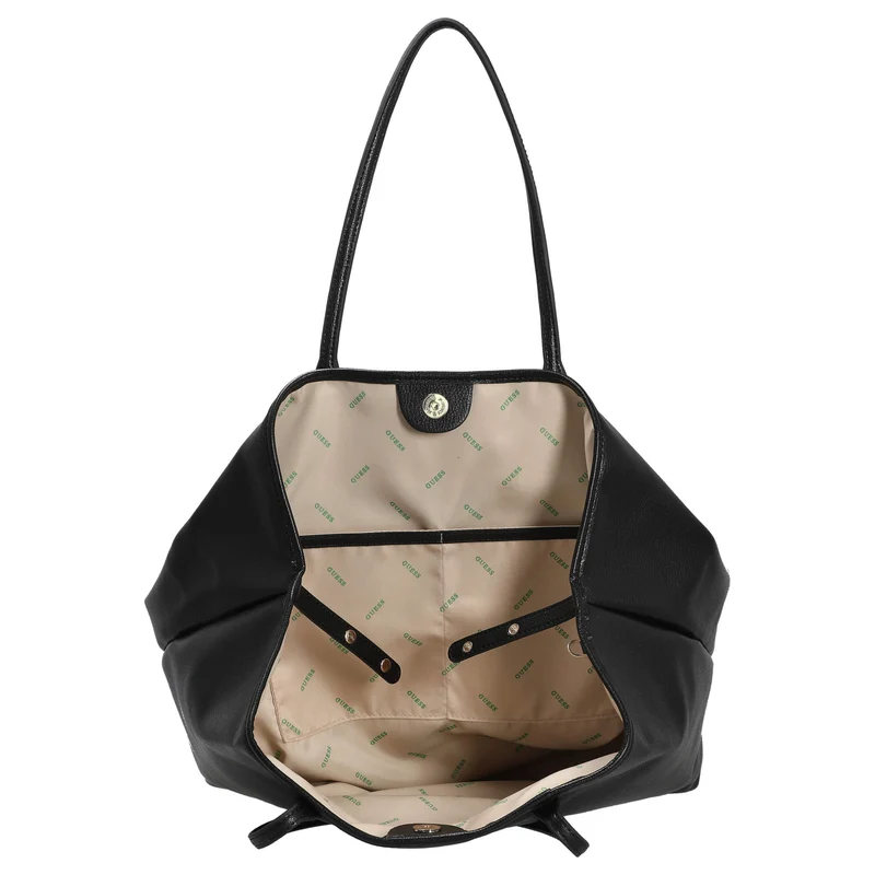 Guess Eco Vittoria - Bolso shopper L mit herausnehmbarer Pouch 40 cm (black)