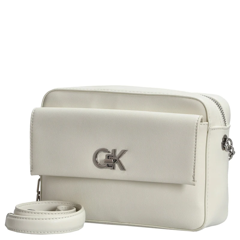 Calvin Klein CK Re-Lock - Bolso bandolera 22 cm (lily white)