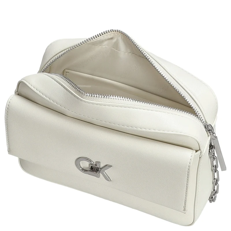 Calvin Klein CK Re-Lock - Bolso bandolera 22 cm (lily white)