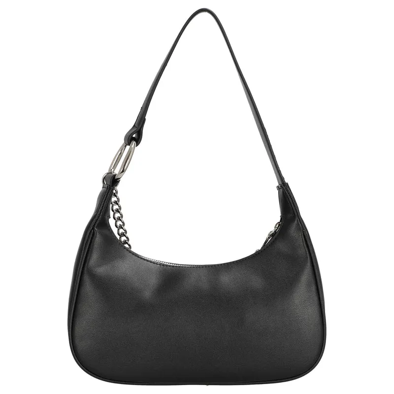 Seidenfelt Naantali - Bolso de hombro 24 cm (negro)