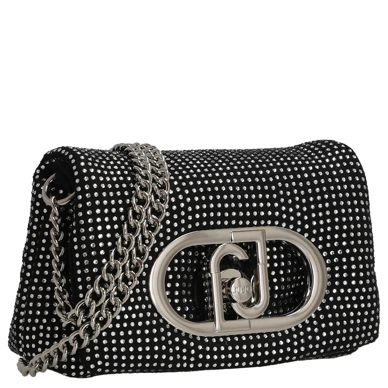 Liu Jo Lapuffy - Bolso bandolera XS 14 cm (nero/steel)