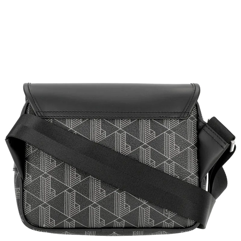 Lacoste The Blend - Bolso bandolera 21.5 cm (monogram noir gris)