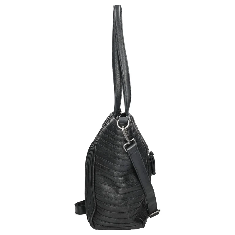 FREDsBRUDER Streifenhörnchen - Shopper 44 cm (negro)