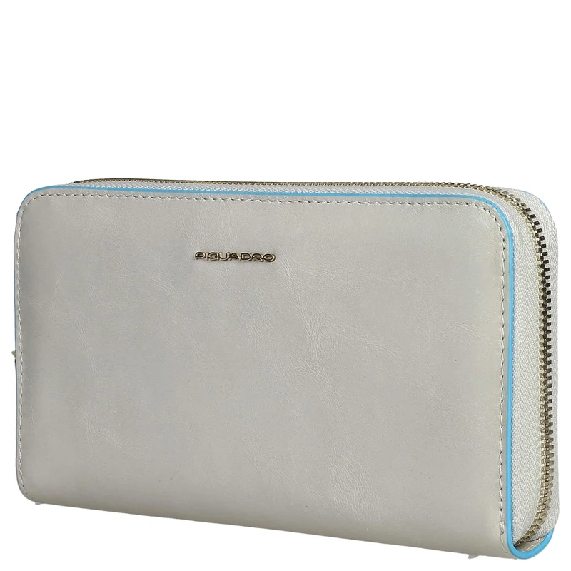 Piquadro Blue Square - Cartera de mujer 19 cm (beige)
