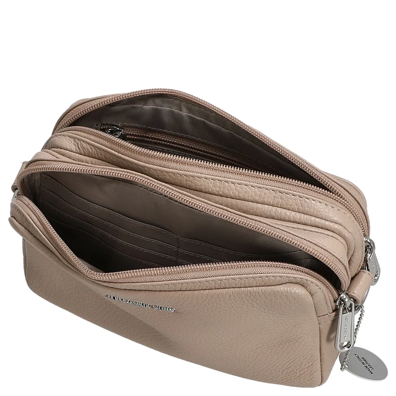 Mandarina Duck Mellow Leather - Bolso bandolera 20 cm (warm taupe)