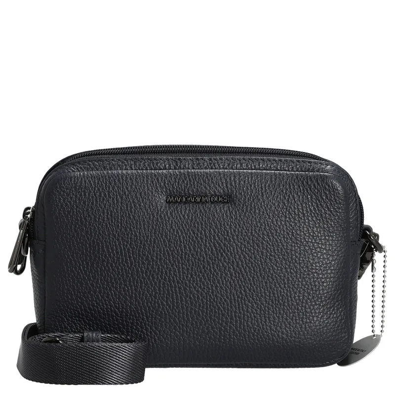 Mandarina Duck Mellow Leather - Bolso bandolera 20 cm (dress blue)