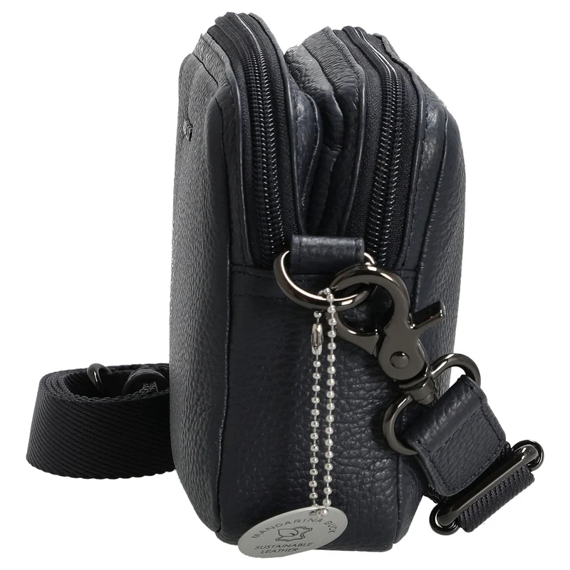 Mandarina Duck Mellow Leather - Bolso bandolera 20 cm (dress blue)