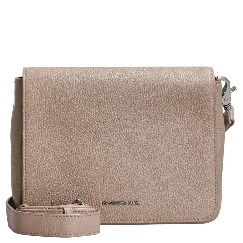 Mandarina Duck Mellow Leather - Bolso bandolera 36 cm (warm taupe)