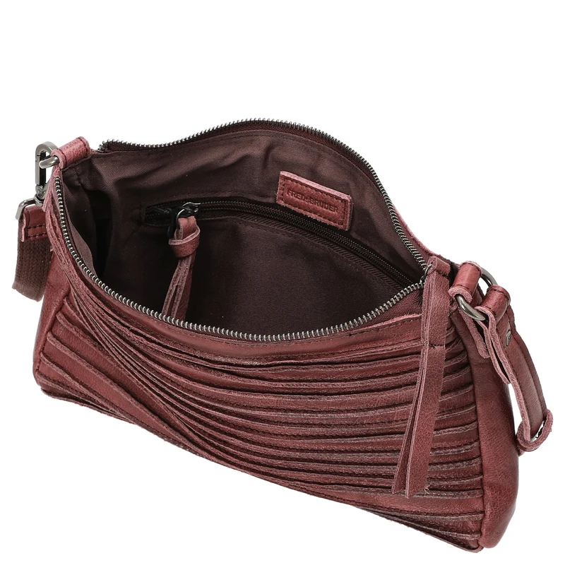 FREDsBRUDER Riffel Crossbag - Bolso bandolera 27 cm (barolo red)