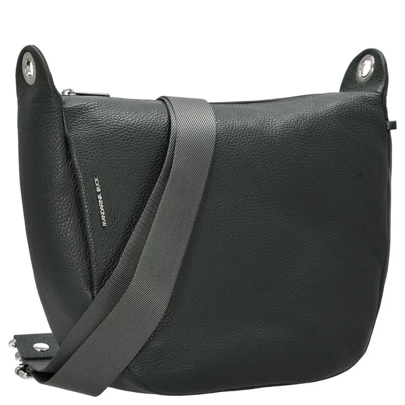 Mandarina Duck Mellow Leather - Bolso bandolera M 34 cm (pine green)