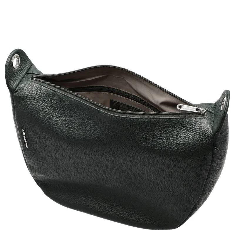 Mandarina Duck Mellow Leather - Bolso bandolera M 34 cm (pine green)