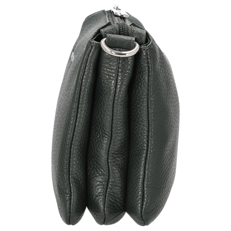 Mandarina Duck Mellow Leather Pochette - Bolso bandolera 23 cm (pine green)