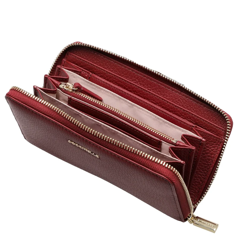 Coccinelle Metallic Soft - Cartera 7 ranuras para tarjetas 18 cm (ribes)