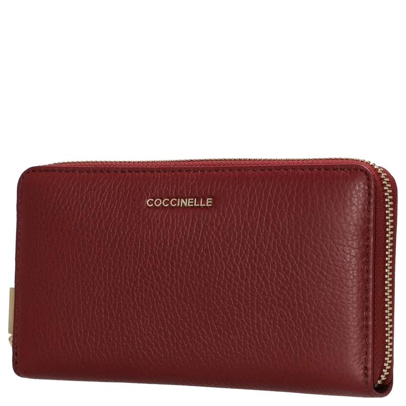 Coccinelle Metallic Soft - Cartera 7 ranuras para tarjetas 18 cm (ribes)