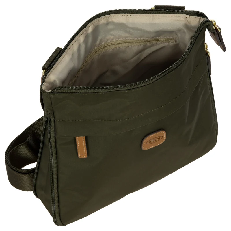 Brics X-Bag - Bolso bandolera 26 cm expandible (olive)
