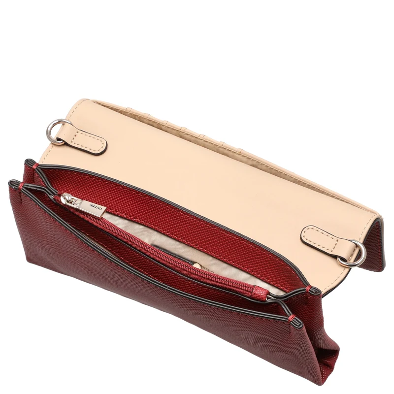 Guess Noelle II Xbody Flap - Bolso bandolera 21 cm (garmet)
