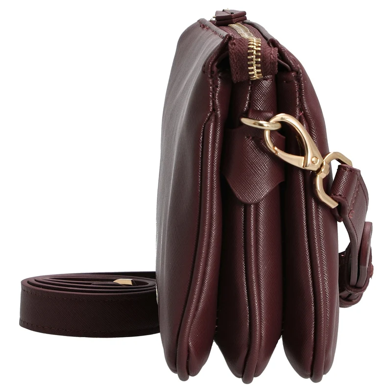 Valentino Bags Zero Re - Bolso bandolera 26 cm (prugna)