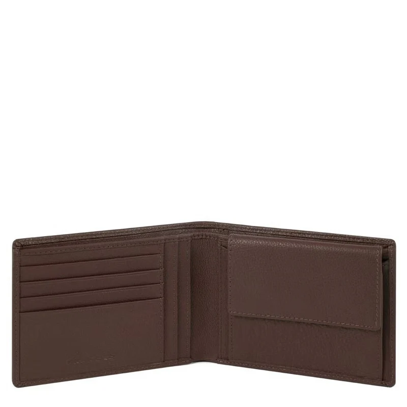 Piquadro Akron - Cartera de hombre 4cc 13 cm (dark brown)