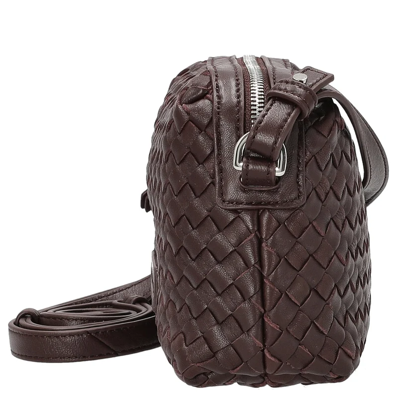 Les Visionnaires Lynn Weave Silky - Bolso bandolera (aubergine)