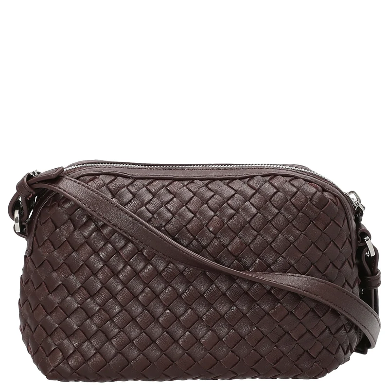 Les Visionnaires Lynn Weave Silky - Bolso bandolera (aubergine)