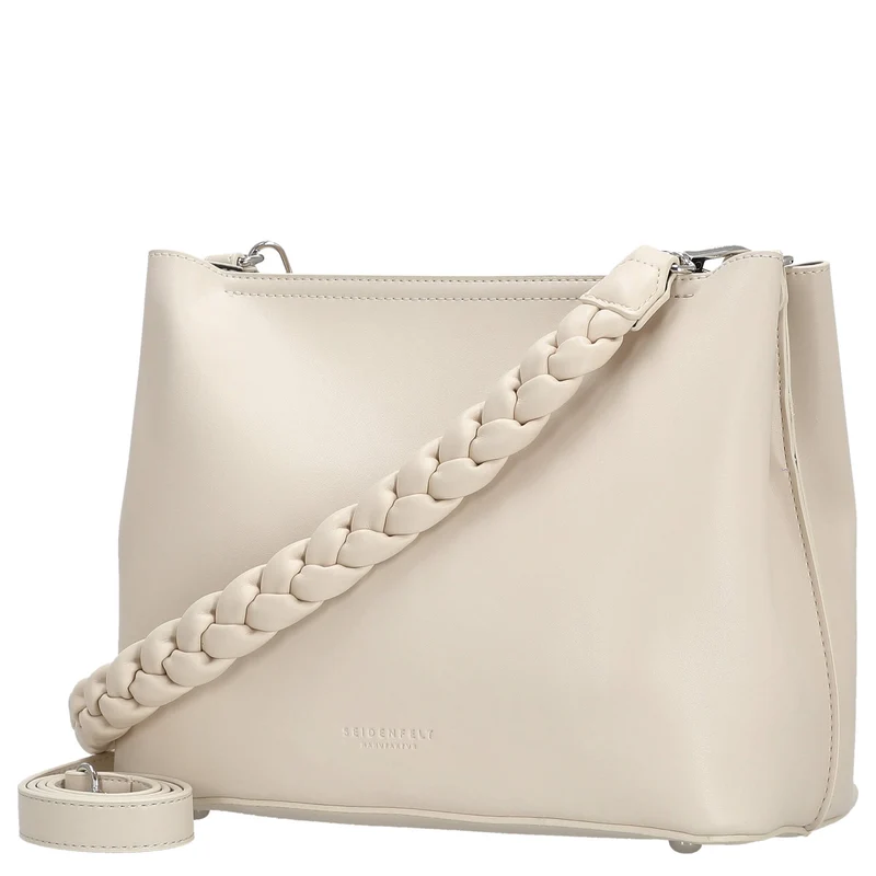 Seidenfelt Melbu Hobo - Bolso de hombro 26 cm (creme)