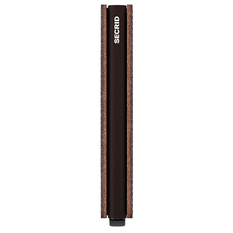 Secrid Vegetable Tanned Slimwallet - Cartera RFID 6.8 cm (espresso brown)