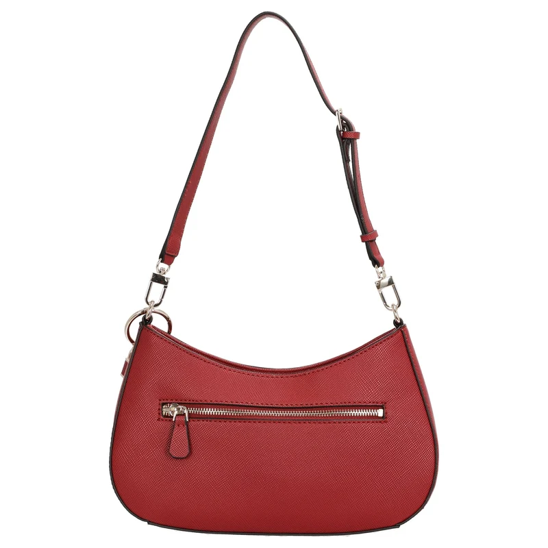 Guess Noelle II Top Zip - Bolso de hombro 28 cm (color: garnet)