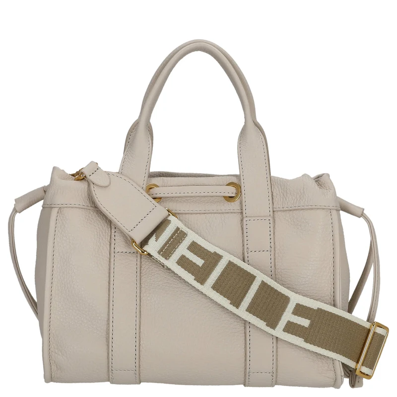 Coccinelle 2day Signature - Bolso de mano 26 cm (lamgskin white)