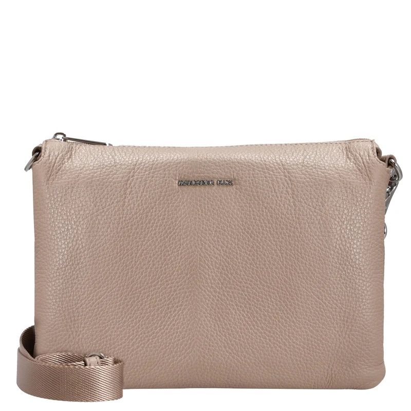 Mandarina Duck Mellow Leather - Bolso bandolera 28 cm (warm taupe)