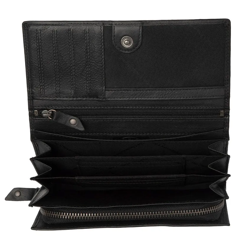The Chesterfield Brand Arvento - Cartera 12cc 18 cm (schwarz)