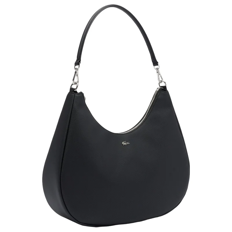 Lacoste Daily City Hobo Bag - Bolso de hombro 23 cm (noir)