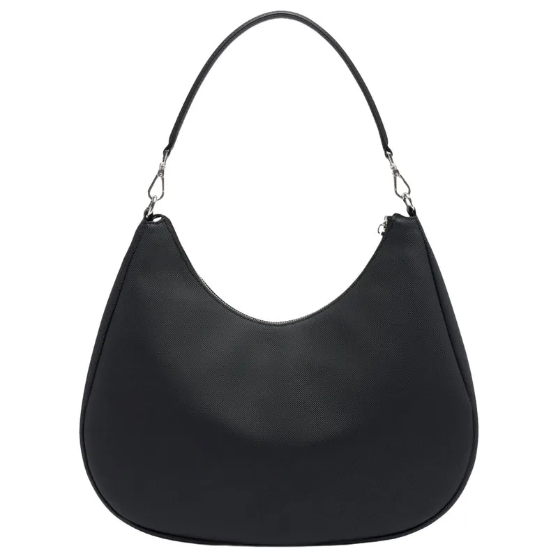 Lacoste Daily City Hobo Bag - Bolso de hombro 23 cm (noir)