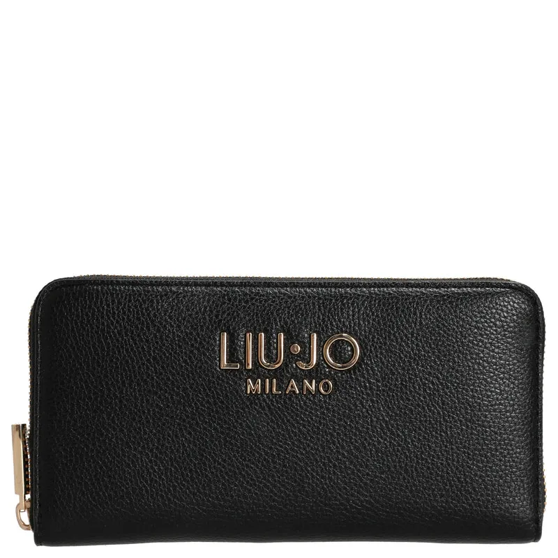 Liu Jo Caliwen XL Zip Around - Cartera 12cc 19 cm (nero)