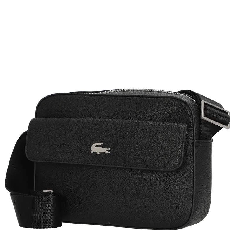 Lacoste Nomogramme Embossed - Bolso bandolera 23 cm (noir)