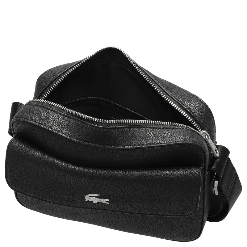Lacoste Nomogramme Embossed - Bolso bandolera 23 cm (noir)