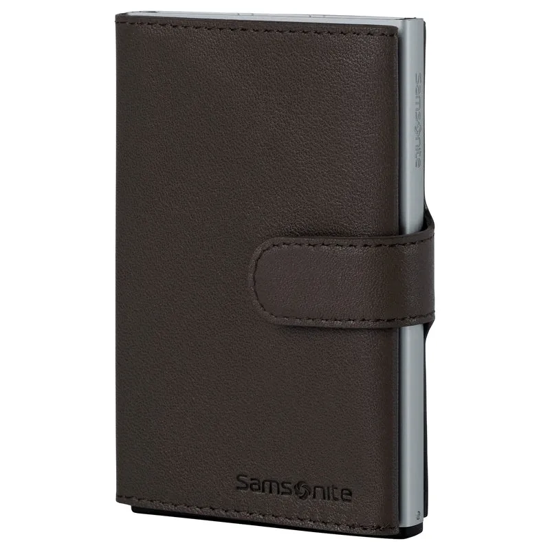 Samsonite Alu Fit 202 - Tarjetero 8cc 10.2 cm RFID (dark brown)